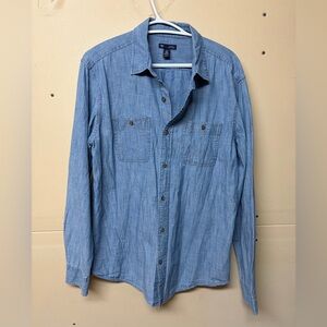 2/$30⚡️- SHIRT | Men’s Gap faux denim shirt size medium